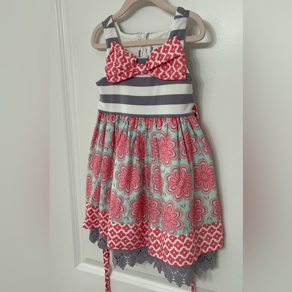 Counting Daisy’s Toddler Girls Printed Dress. - Picture 4 of 15